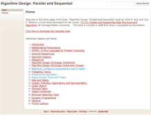 Tablet Screenshot of parallel-algorithms-book.com